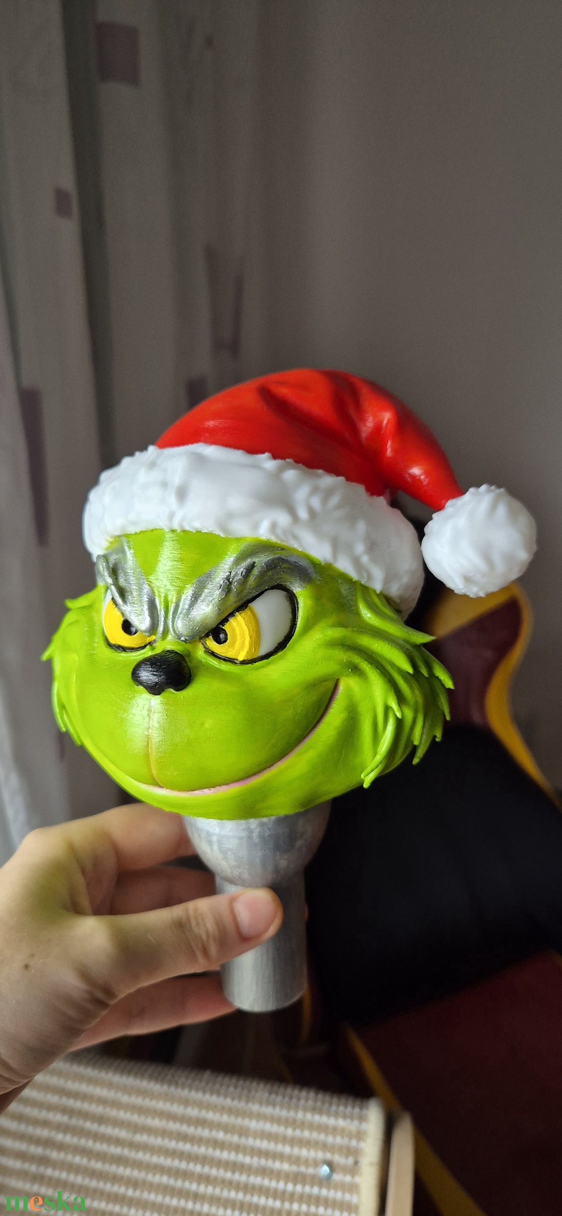 Grincses,csúcsdísz. - karácsony - karácsonyi lakásdekoráció - karácsonyfadíszek - Meska.hu