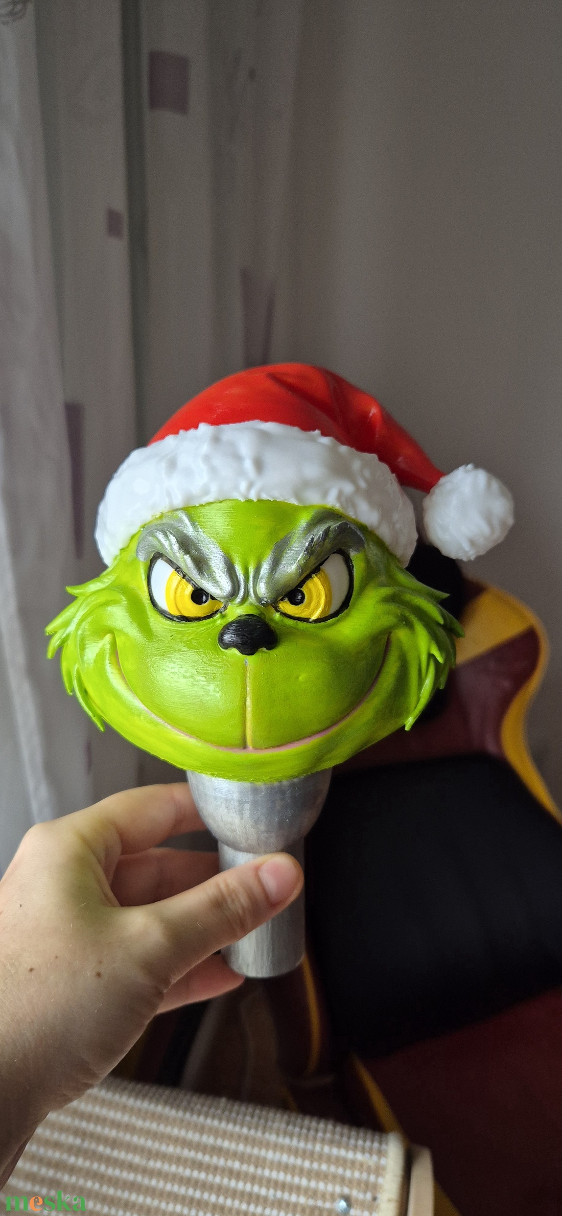 Grincses,csúcsdísz. - karácsony - karácsonyi lakásdekoráció - karácsonyfadíszek - Meska.hu