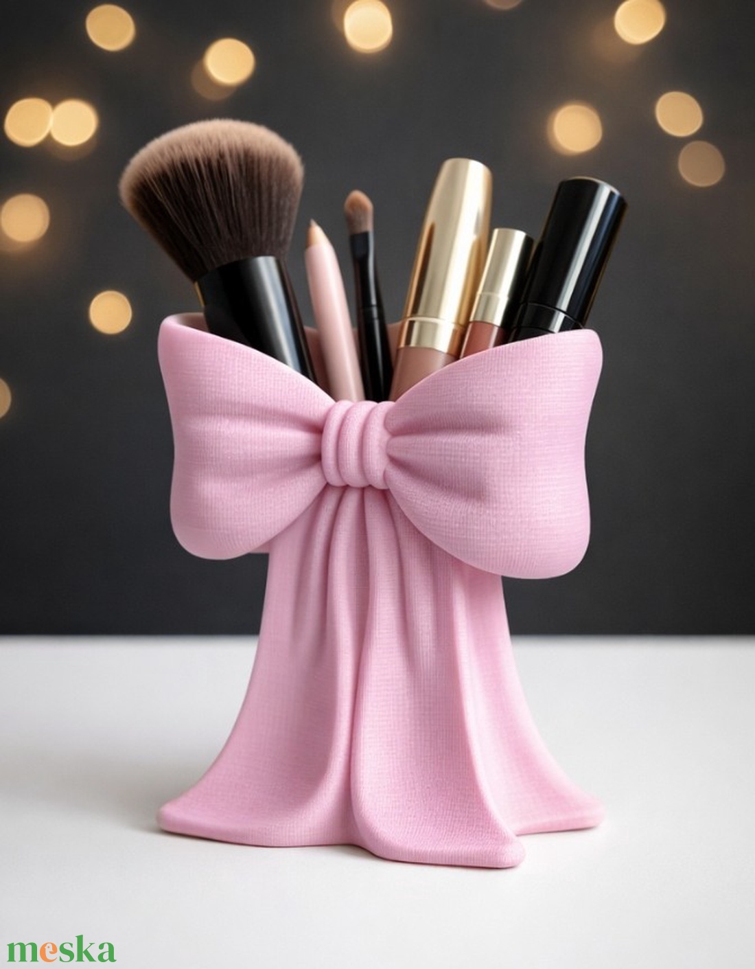 Smink tároló,masnis. - otthon & életmód - dekoráció - asztal és polc dekoráció - dekorációs tál, tartó - Meska.hu