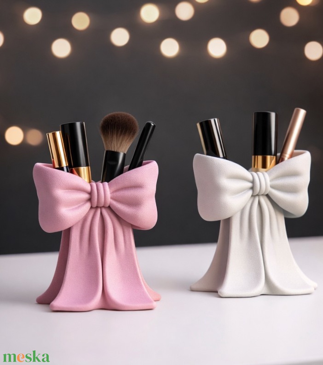 Smink tároló,masnis. - otthon & életmód - dekoráció - asztal és polc dekoráció - dekorációs tál, tartó - Meska.hu