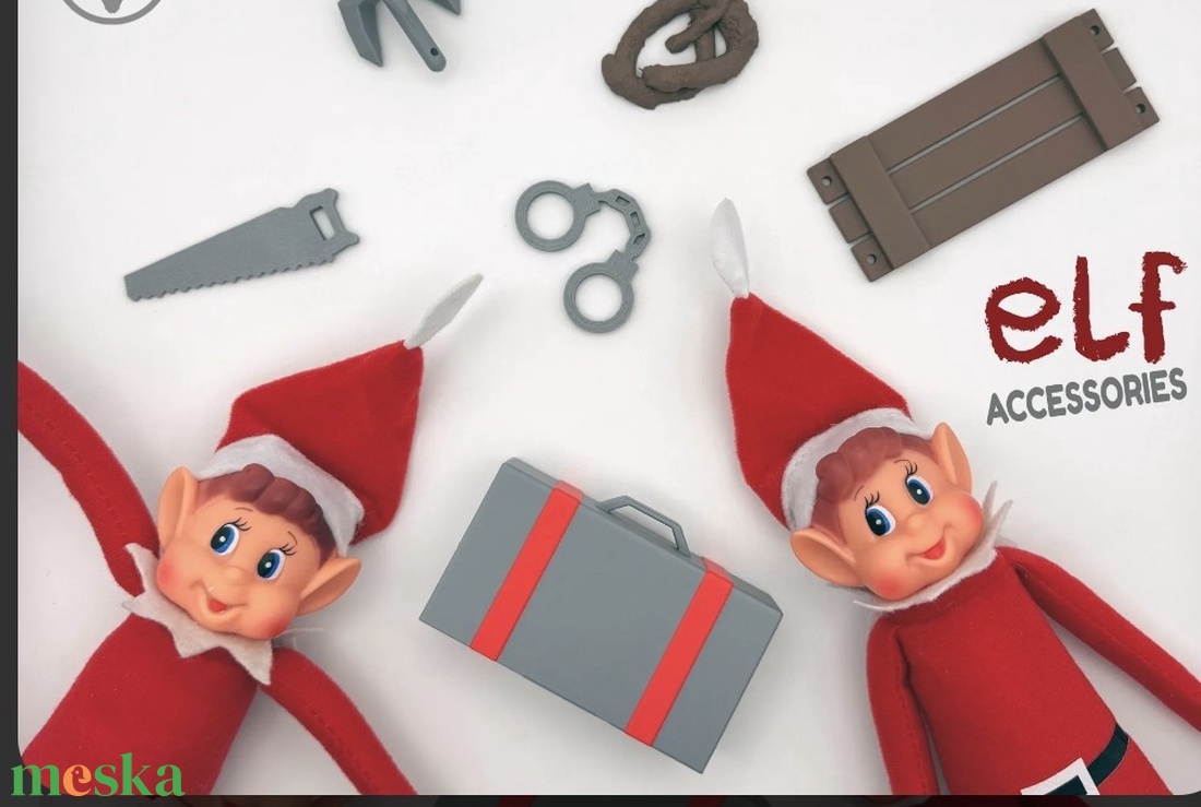 Elf manó,csomag. - karácsony - karácsonyi lakásdekoráció - karácsonyi manók, figurák - Meska.hu