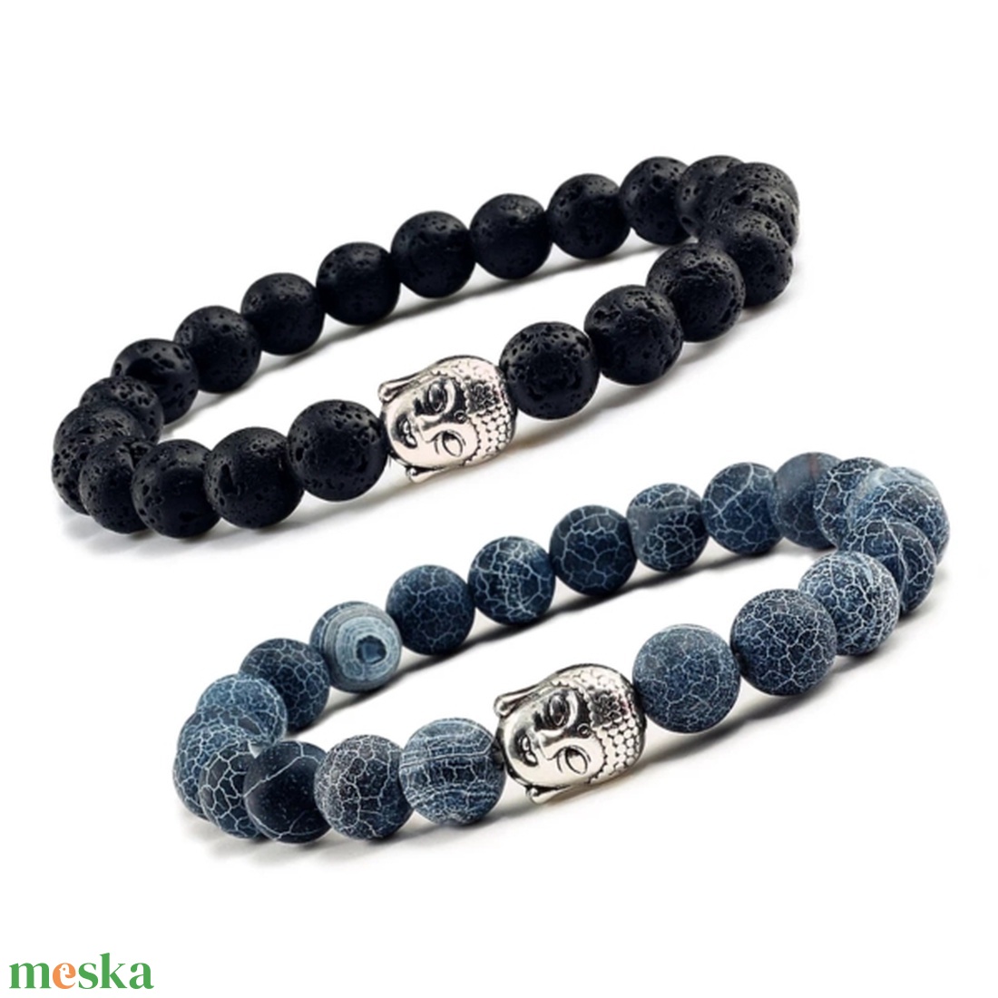 Buddha fejes ásványkarkötő - ékszer - karkötő - ásványkarkötő - Meska.hu