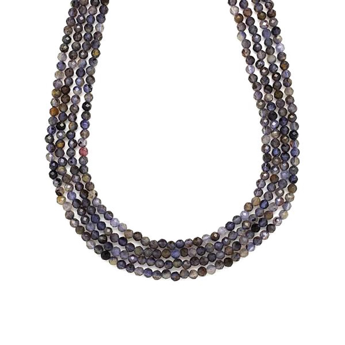 Iolit fazettált golyó 3mm ékszerkészítő alapanyag (füzér) - kellékek & szerszámok - ásvány alapanyag - ásványfüzér - Meska.hu