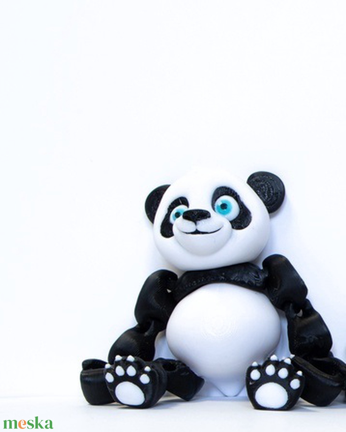 Cuki Panda figura . S méret - 8 cm - művészet - más művészeti ág - Meska.hu