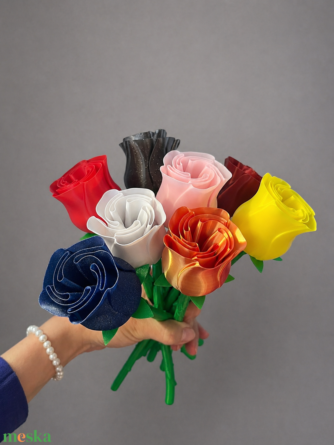 3D nyomtatott Rózsa - otthon & életmód - virágdekoráció - virágok - szálas virág - Meska.hu