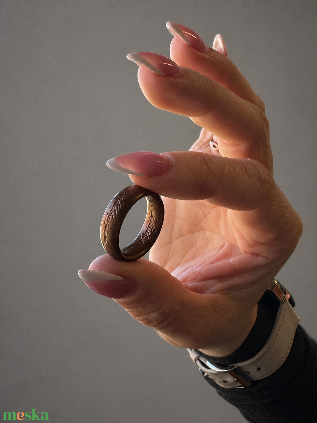 Gyűrűk Ura - Az Egy Gyűrű - ékszer - gyűrű - kerek gyűrű - Meska.hu