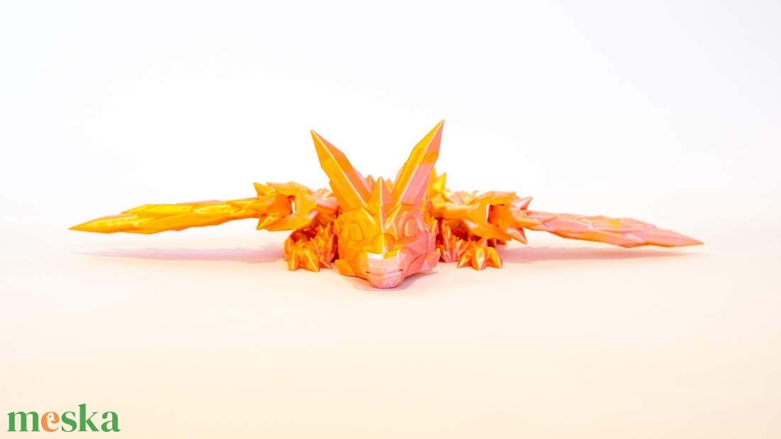 3d nyomtatott baby kristály sárkány - játék & sport - plüssállat & játékfigura - más figura - Meska.hu