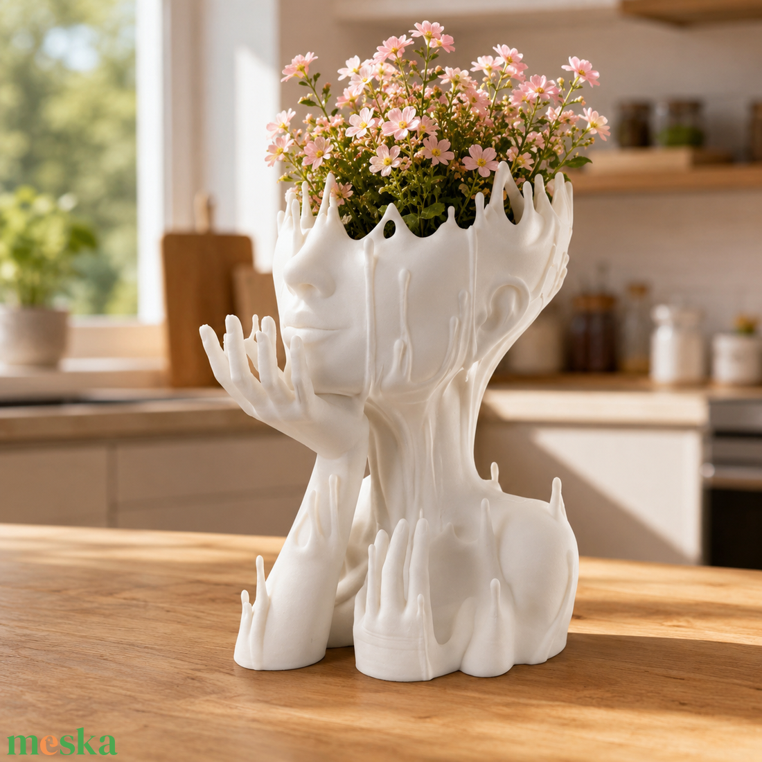 3D nyomtatott virágtartó - kaspó - otthon & életmód - virágdekoráció - virágtartó - kaspó - Meska.hu