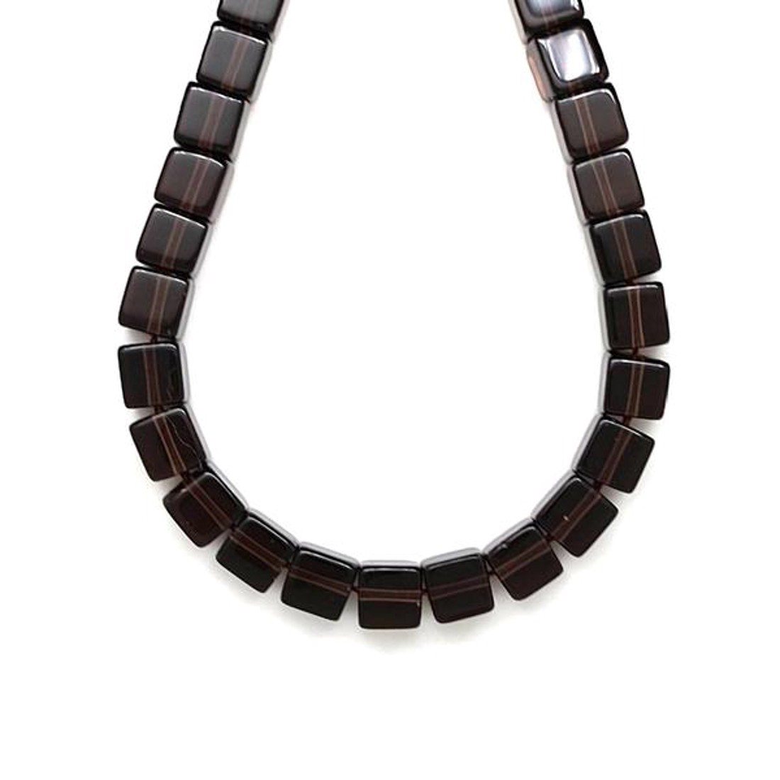 Füstkvarc kocka 8mm ékszerkészítő alapanyag (füzér) - kellékek & szerszámok - ásvány alapanyag - ásványfüzér - Meska.hu