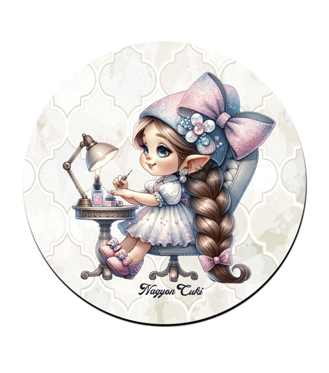 Tündéri Körmös manólány mintás bögre alátét -  - Meska.hu
