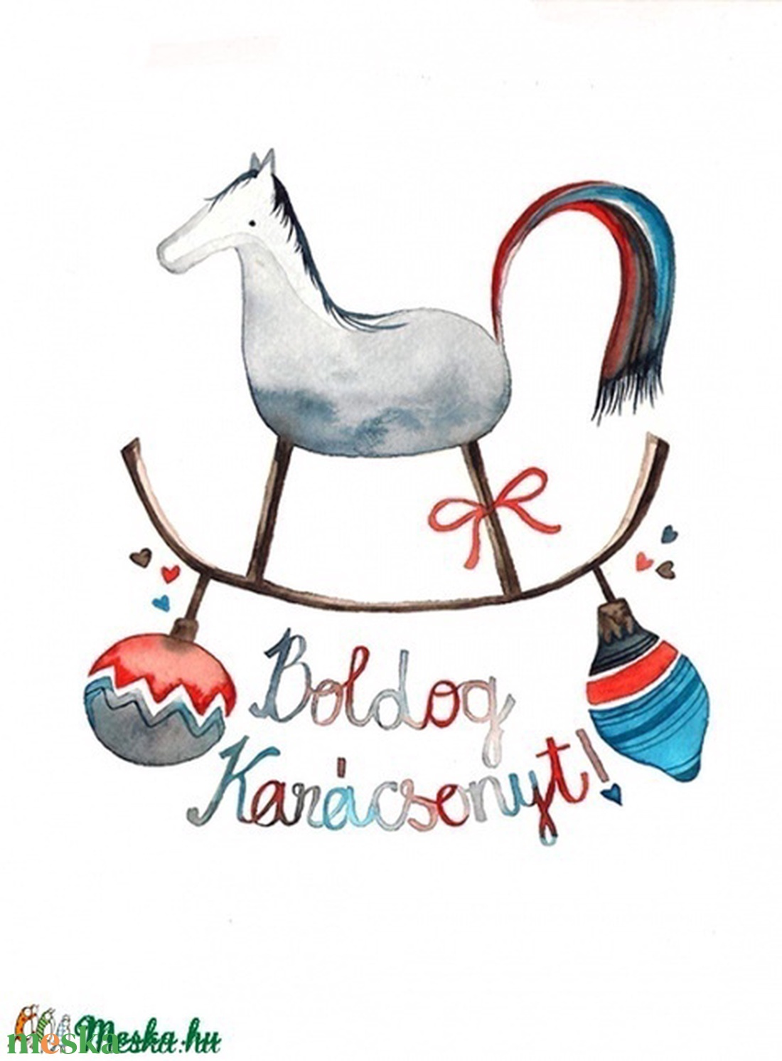 Boldog karácsonyt! - Print  - baba - mama - babaszoba-dekoráció - babaszoba kép - Meska.hu