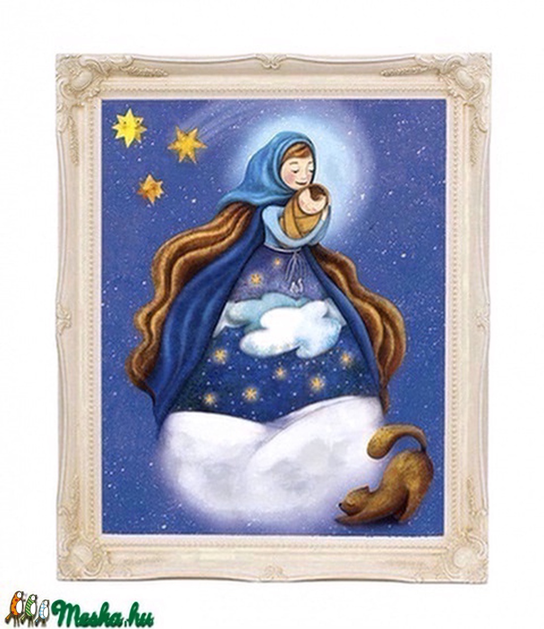 Karácsonynak éjszakáján - Print - művészet - grafika & illusztráció - művészi nyomat - Meska.hu