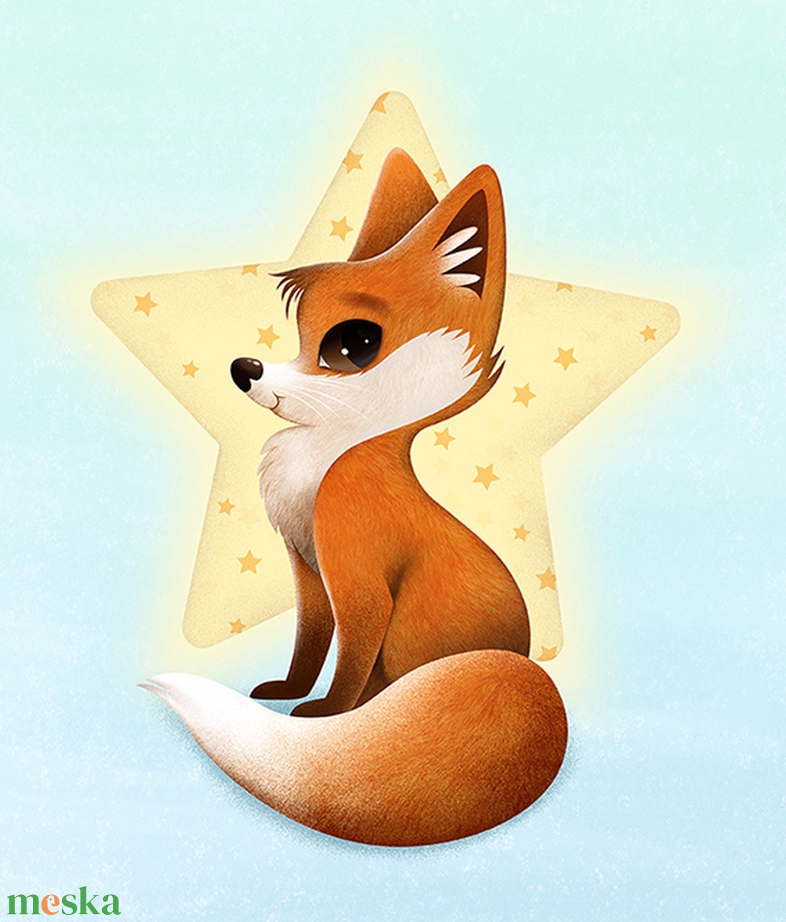 Falikép babaszobába / Róka - otthon & életmód - babaszoba, gyerekszoba - babaszoba kép - Meska.hu