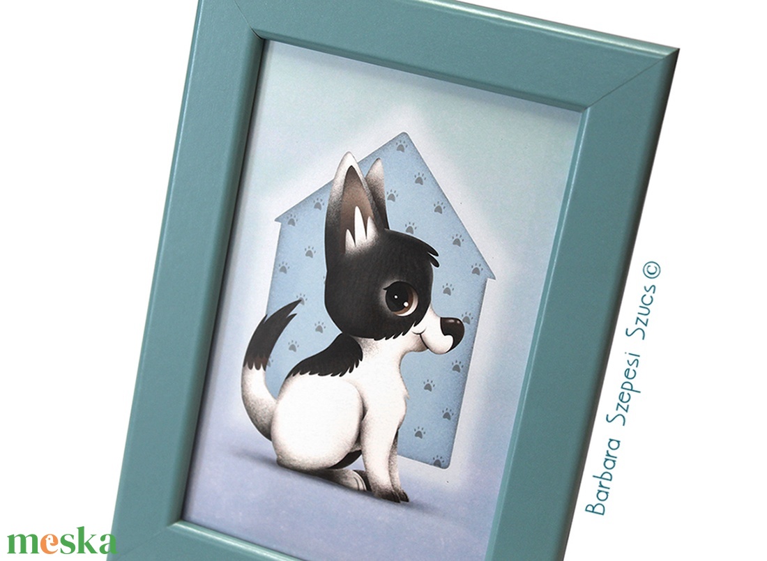 Falikép babaszobába / Kutyus - otthon & életmód - babaszoba, gyerekszoba - babaszoba kép - Meska.hu