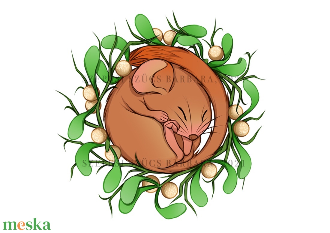 Print / Téli álom (Mogyorós pele) - otthon & életmód - babaszoba, gyerekszoba - babaszoba kép - Meska.hu