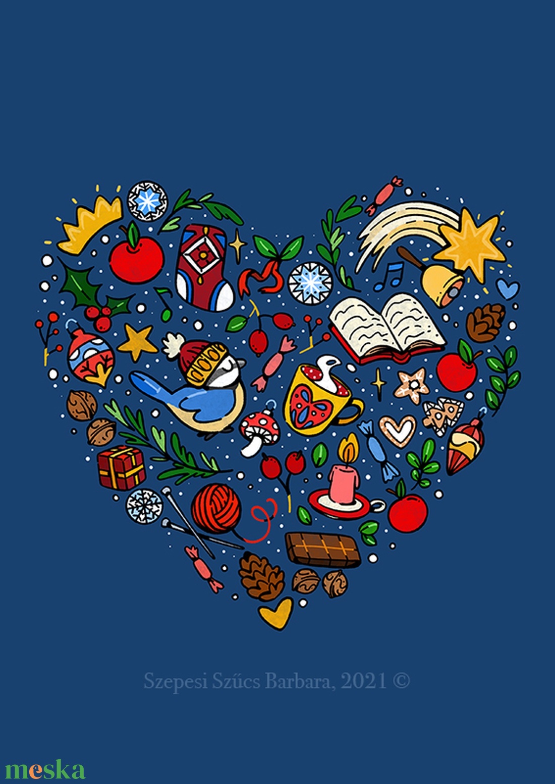 Adventi várakozás - Print (Digitális)  - karácsony - karácsonyi lakásdekoráció - karácsonyi lakásdíszek - Meska.hu