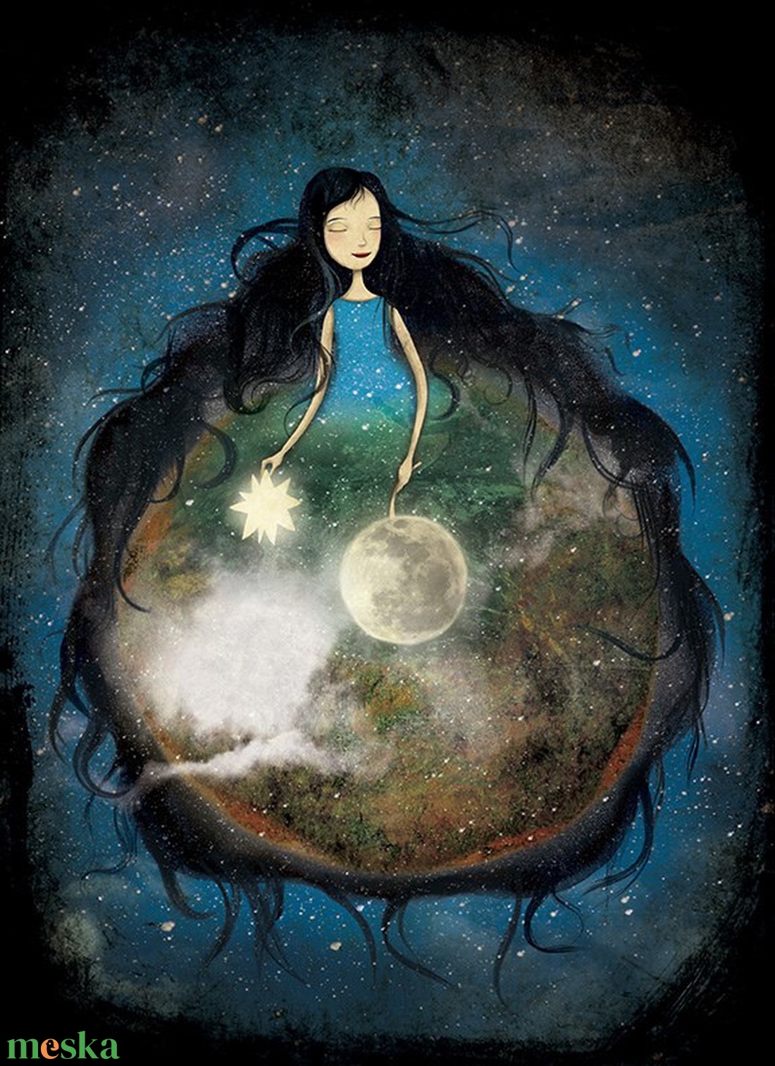 Jön az éj - Print  - baba - mama - babaszoba-dekoráció - babaszoba kép - Meska.hu