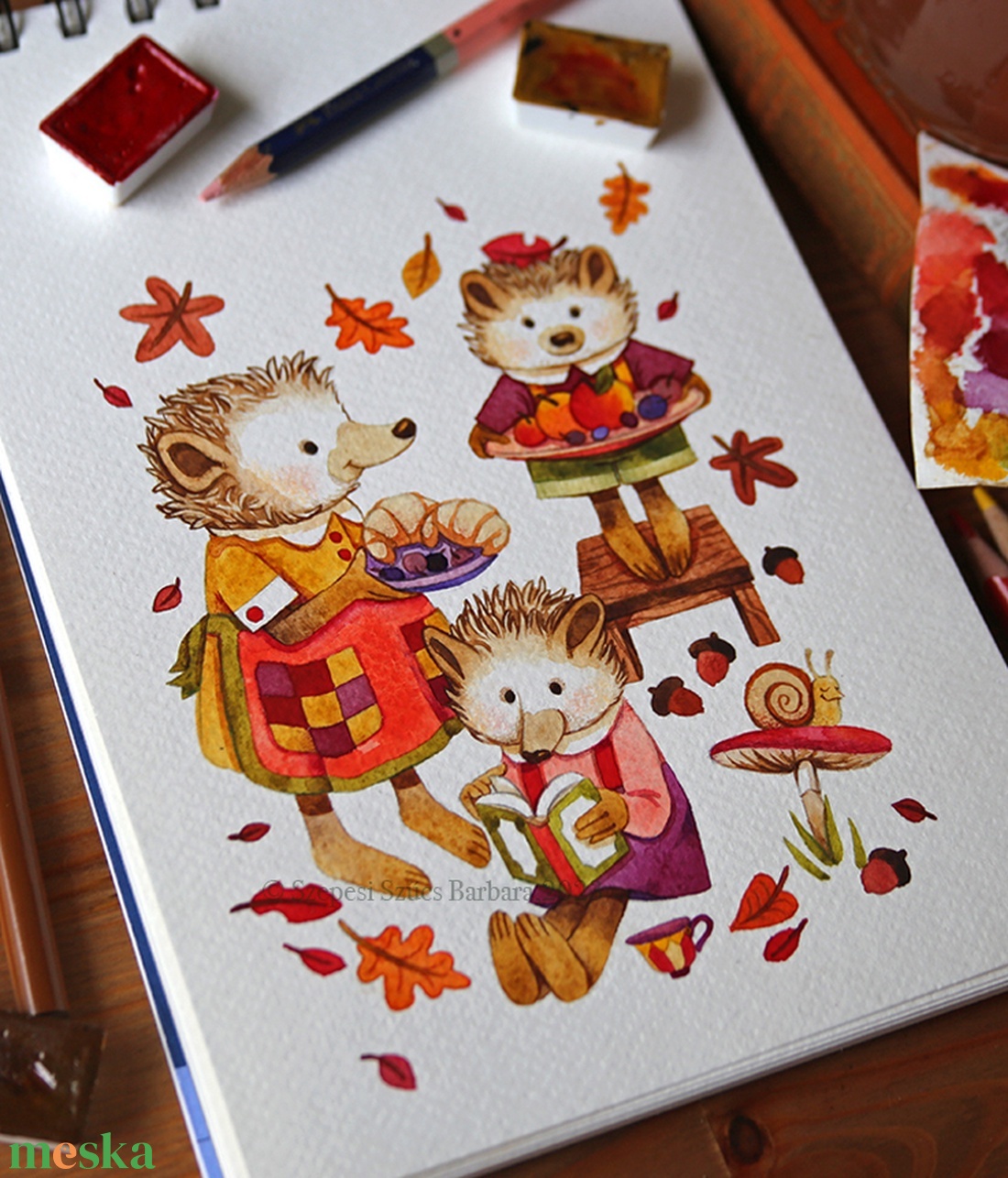 Őszi piknik - Print  - otthon & életmód - babaszoba, gyerekszoba - babaszoba kép - Meska.hu