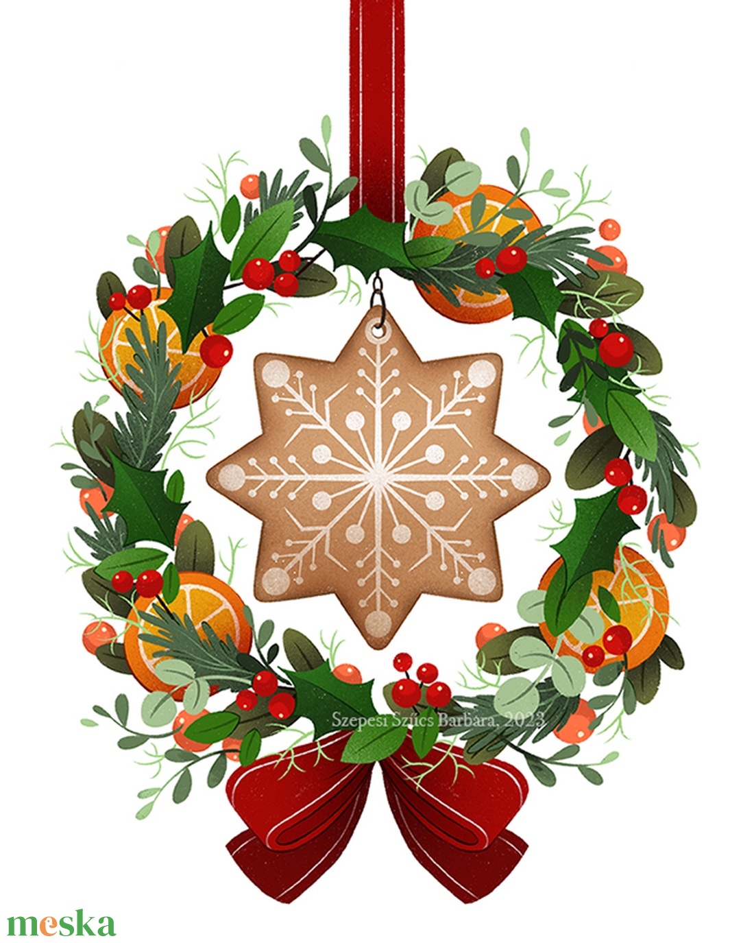 Áldott Karácsonyt! - Print  - karácsony - karácsonyi lakásdekoráció - karácsonyi lakásdíszek - Meska.hu