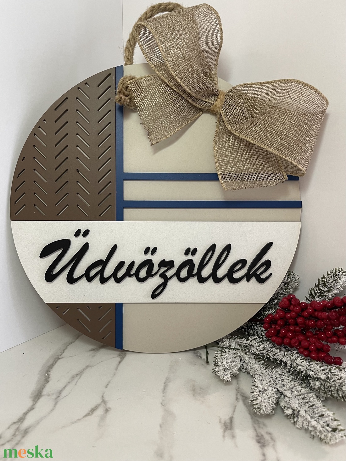 Karácsonyi ajtódísz - karácsony - karácsonyi lakásdekoráció - karácsonyi ajtódíszek - Meska.hu