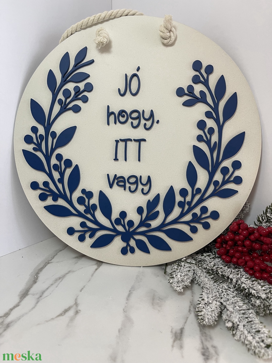 Karácsonyi ajtódísz - karácsony - karácsonyi lakásdekoráció - karácsonyi ajtódíszek - Meska.hu