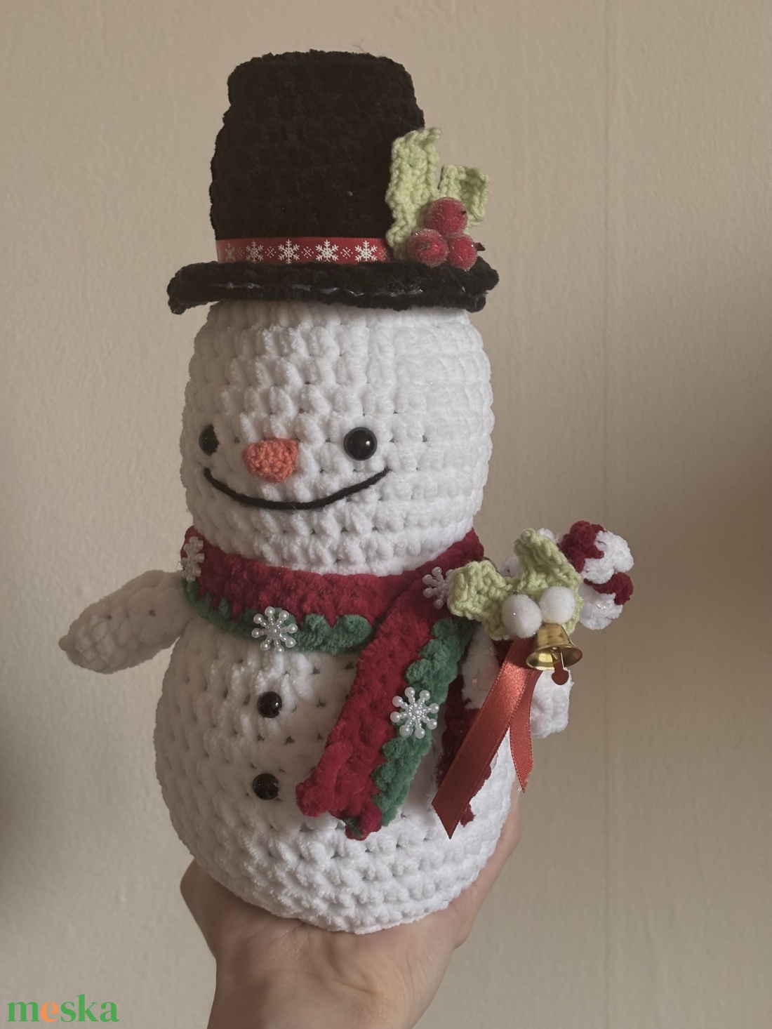  Horgolt Karácsonyi Hóember - játék & sport - plüssállat & játékfigura - más figura - Meska.hu