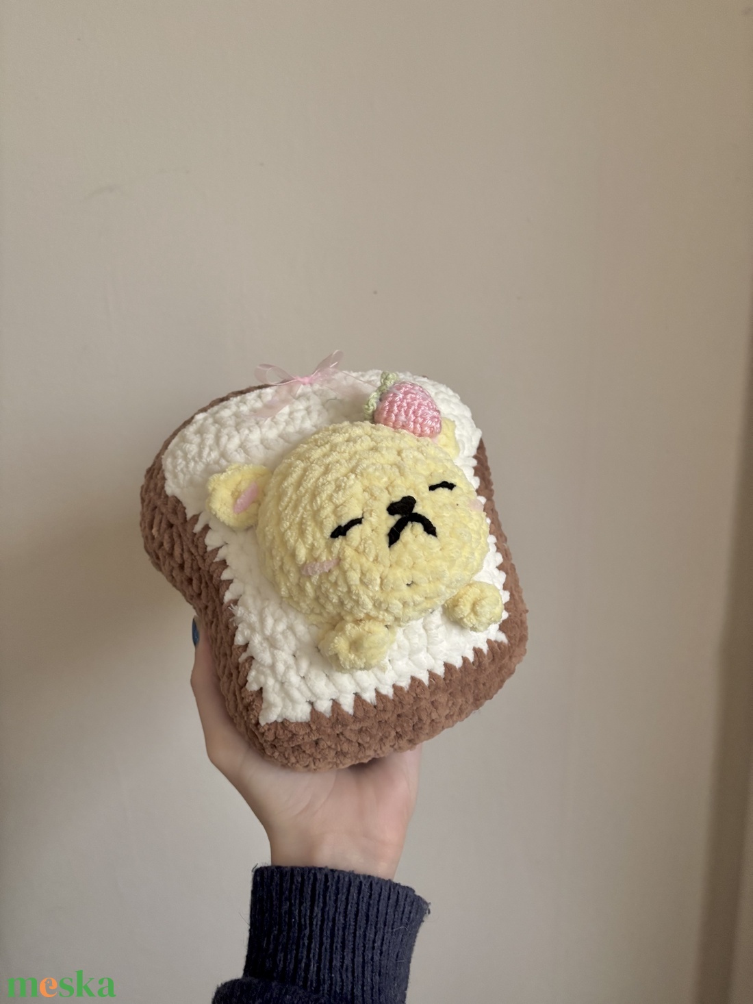 Horgolt macis plüss - játék & sport - plüssállat & játékfigura - maci - Meska.hu