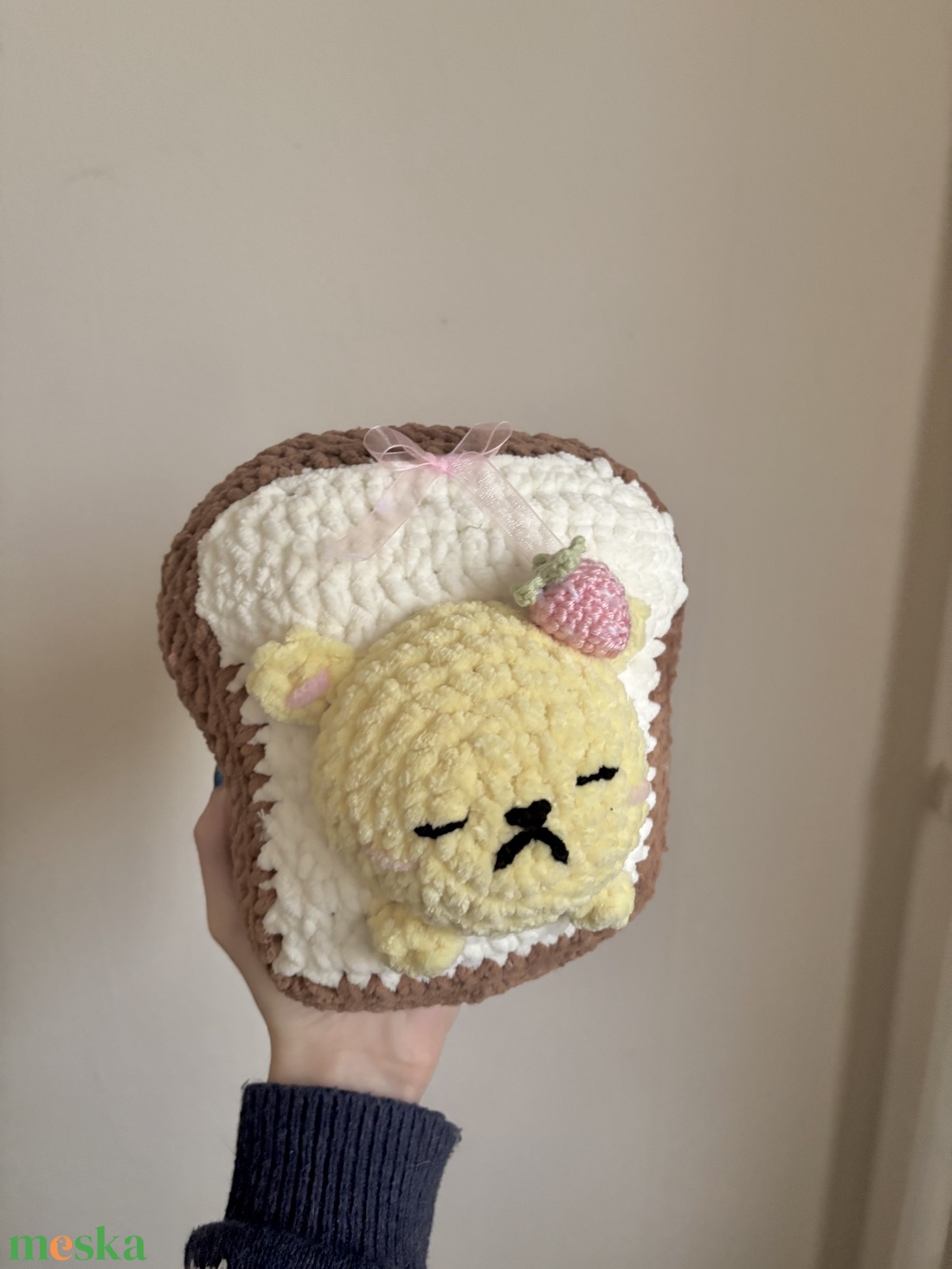 Horgolt macis plüss - játék & sport - plüssállat & játékfigura - maci - Meska.hu