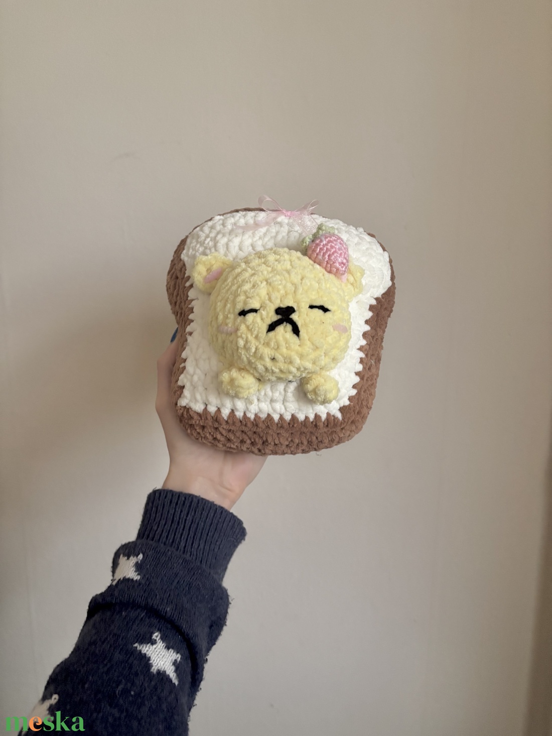 Horgolt macis plüss - játék & sport - plüssállat & játékfigura - maci - Meska.hu