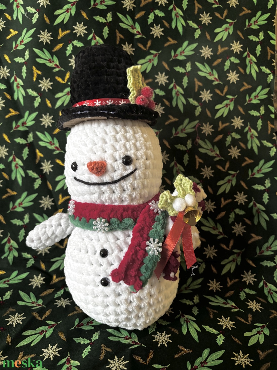  Horgolt Karácsonyi Hóember - játék & sport - plüssállat & játékfigura - más figura - Meska.hu