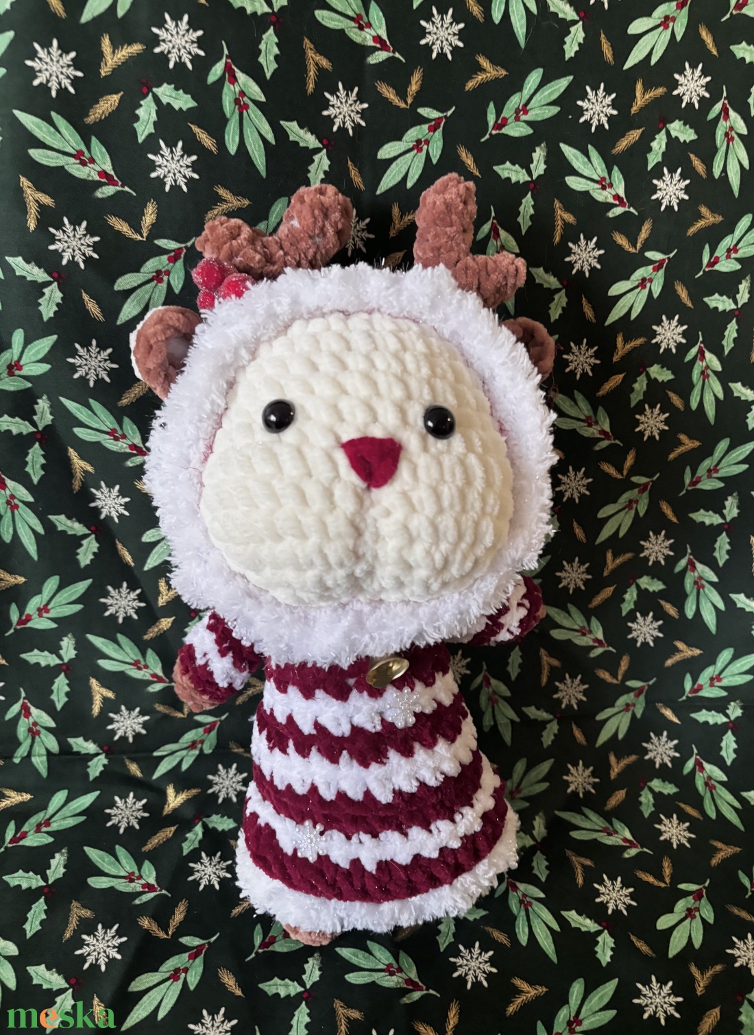 Horgolt Karácsonyi Rénszarvas - játék & sport - plüssállat & játékfigura - más figura - Meska.hu