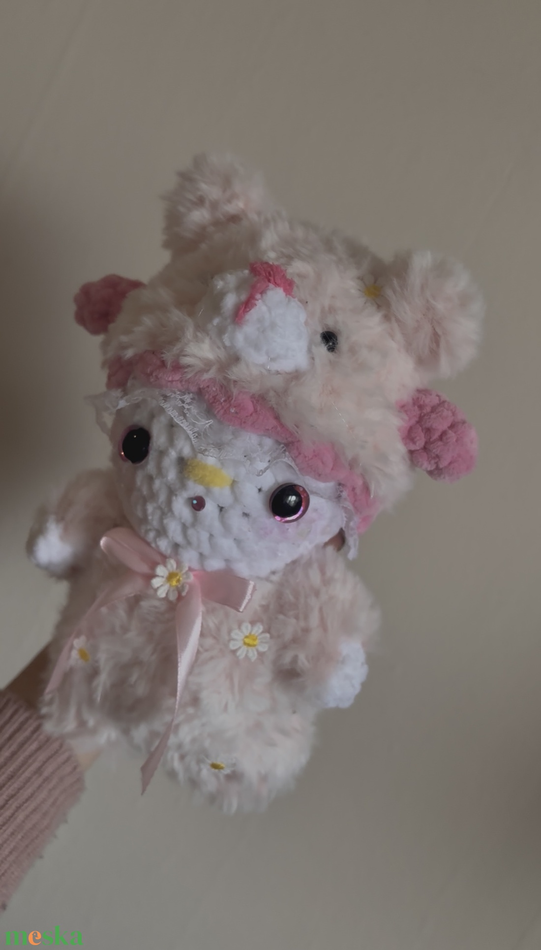 Nyuszi szőrmés maci jelmezben - játék & sport - plüssállat & játékfigura - nyuszi - Meska.hu