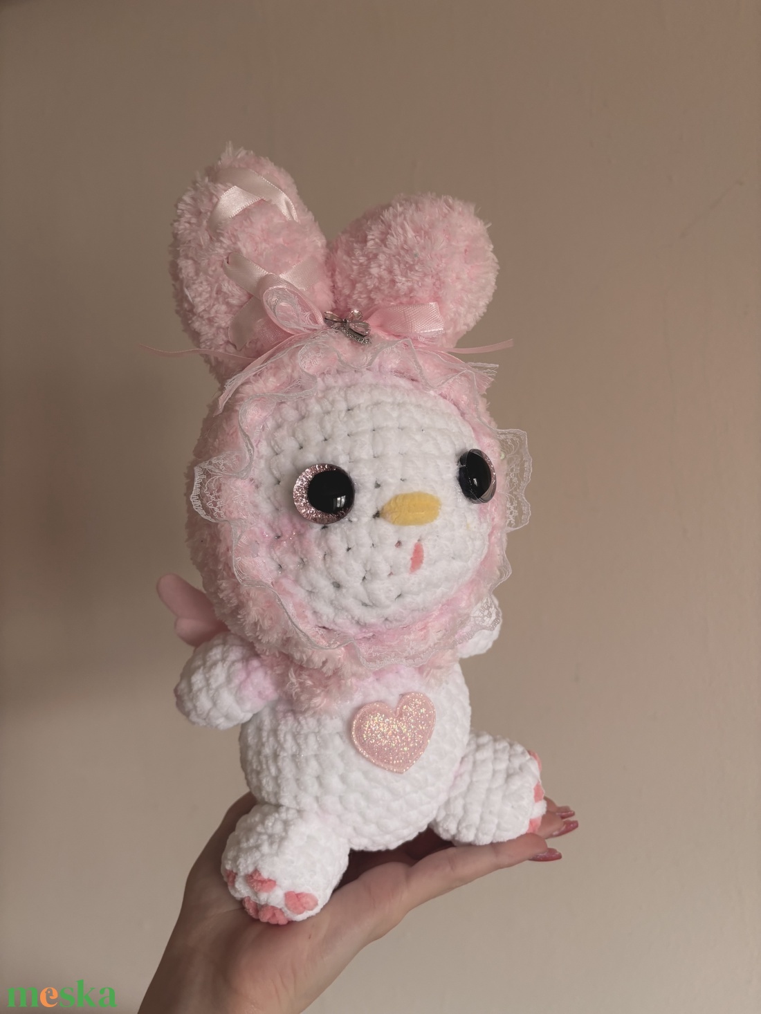 Sanrio Horgolt Nyuszi Plüss - játék & sport - plüssállat & játékfigura - nyuszi - Meska.hu