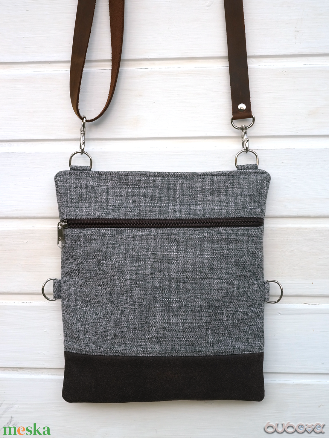 VARIA kollekció - Állítható valódi bőr pántos szaladgálós táska - táska & tok - kézitáska & válltáska - vállon átvethető táska - Meska.hu