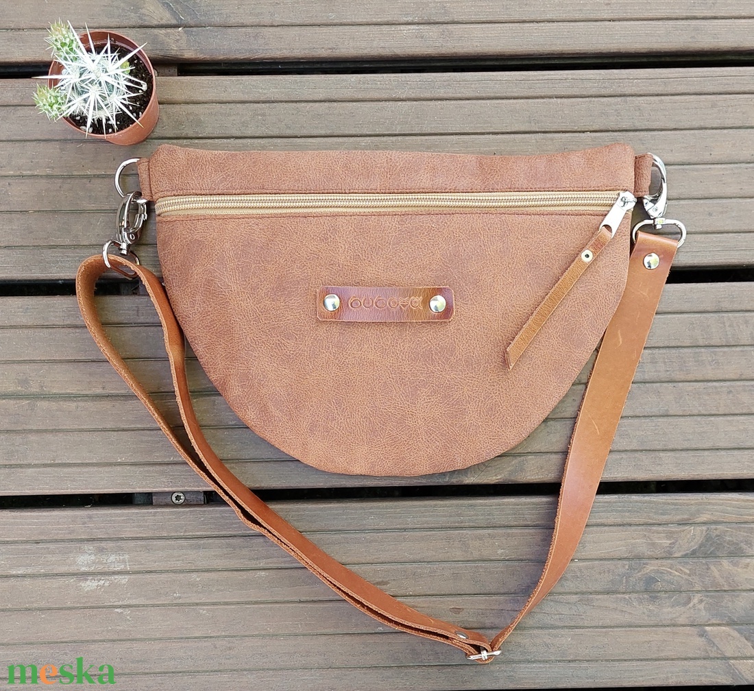 Grammicus kollekció - camelbarna oldal - és övtáska/Bum Bag/Fanny Pack/Waist Bag/Belt Bag - táska & tok - övtáska - Meska.hu