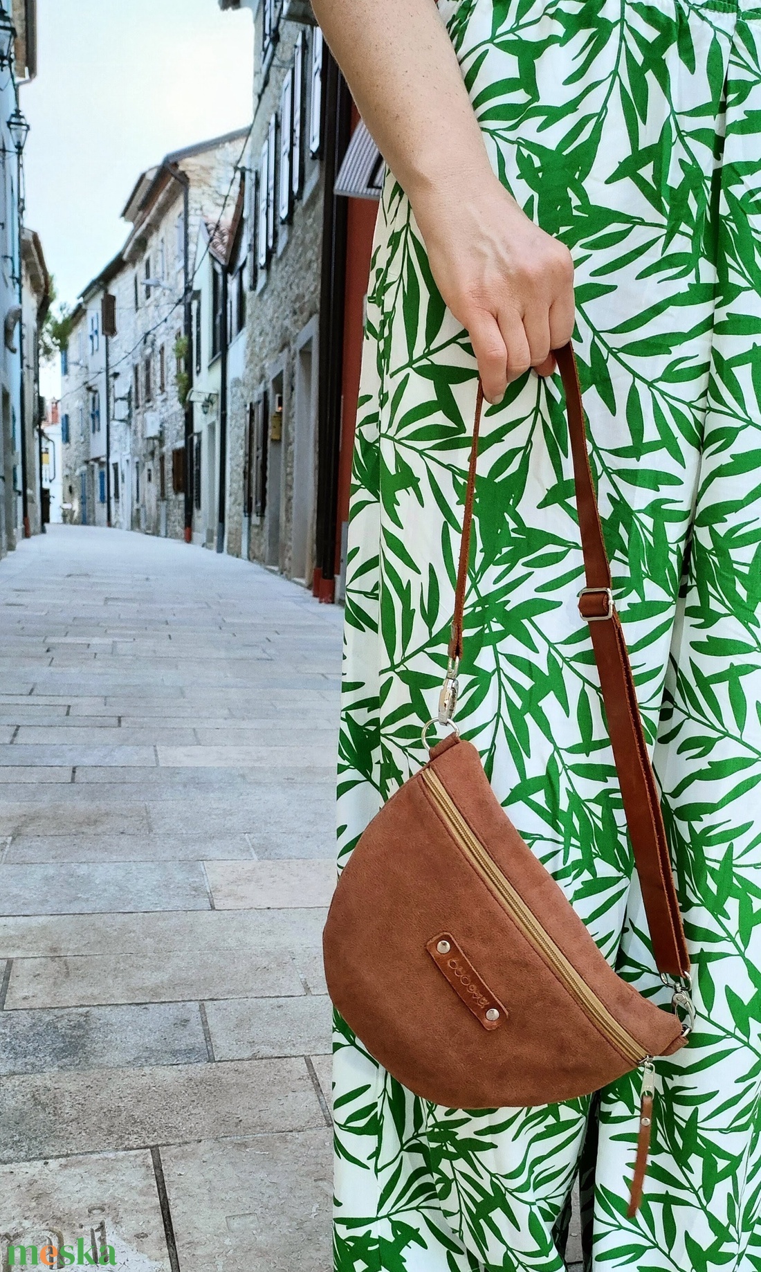 Grammicus kollekció - camelbarna oldal - és övtáska/Bum Bag/Fanny Pack/Waist Bag/Belt Bag - táska & tok - övtáska - Meska.hu