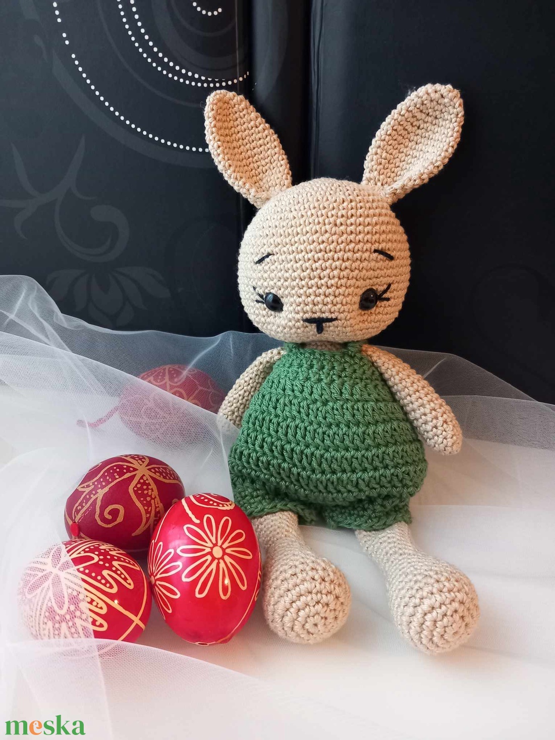 Amigurumi nyuszi zöld nadrágban - játék & sport - plüssállat & játékfigura - nyuszi - Meska.hu Amigurumi nyuszi zöld nadrágban - játék & sport - plüssállat & játékfigura - nyuszi - Meska.hu