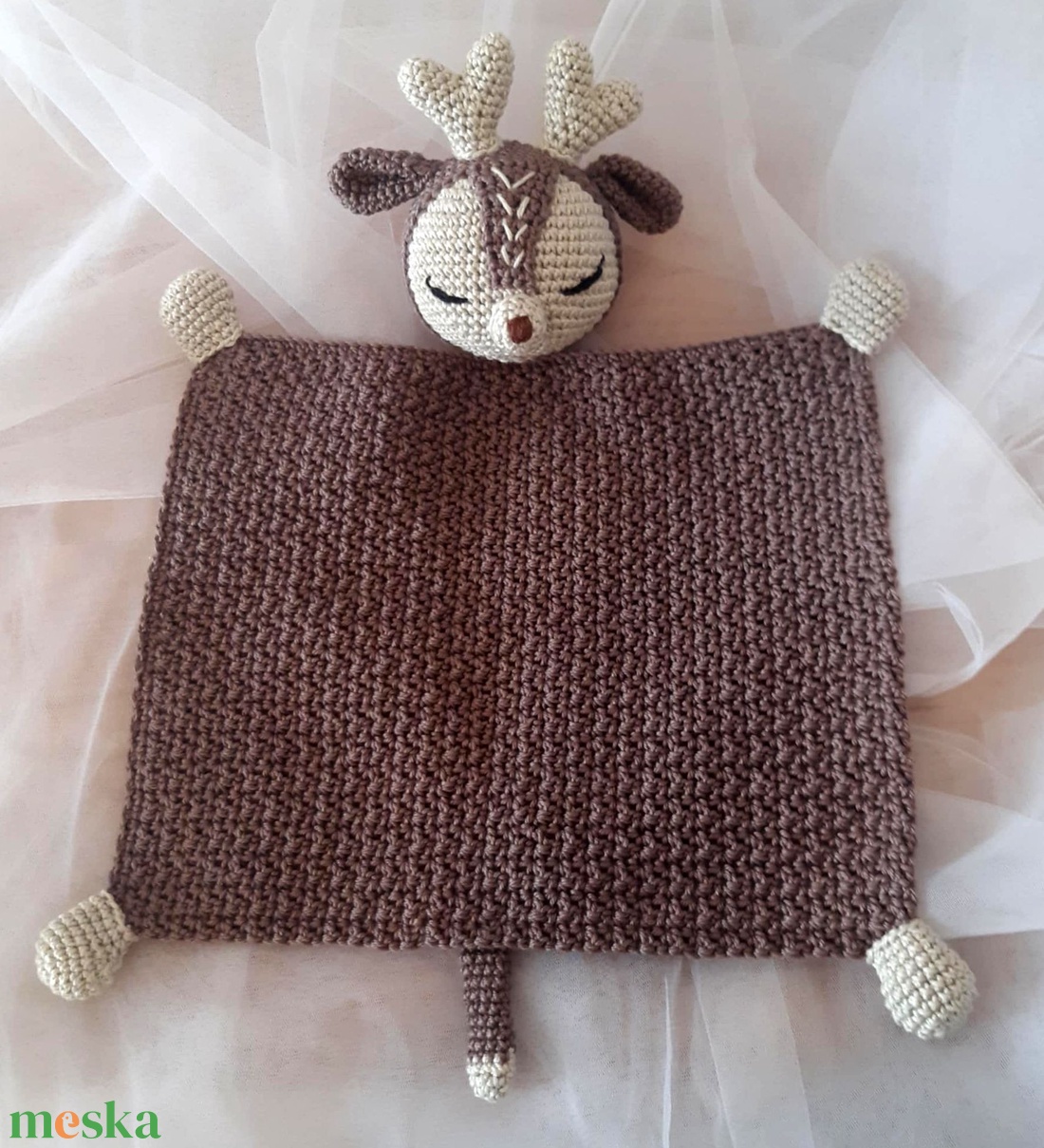 Őzike szundikendő - játék & sport - plüssállat & játékfigura - őzike, szarvas - Meska.hu