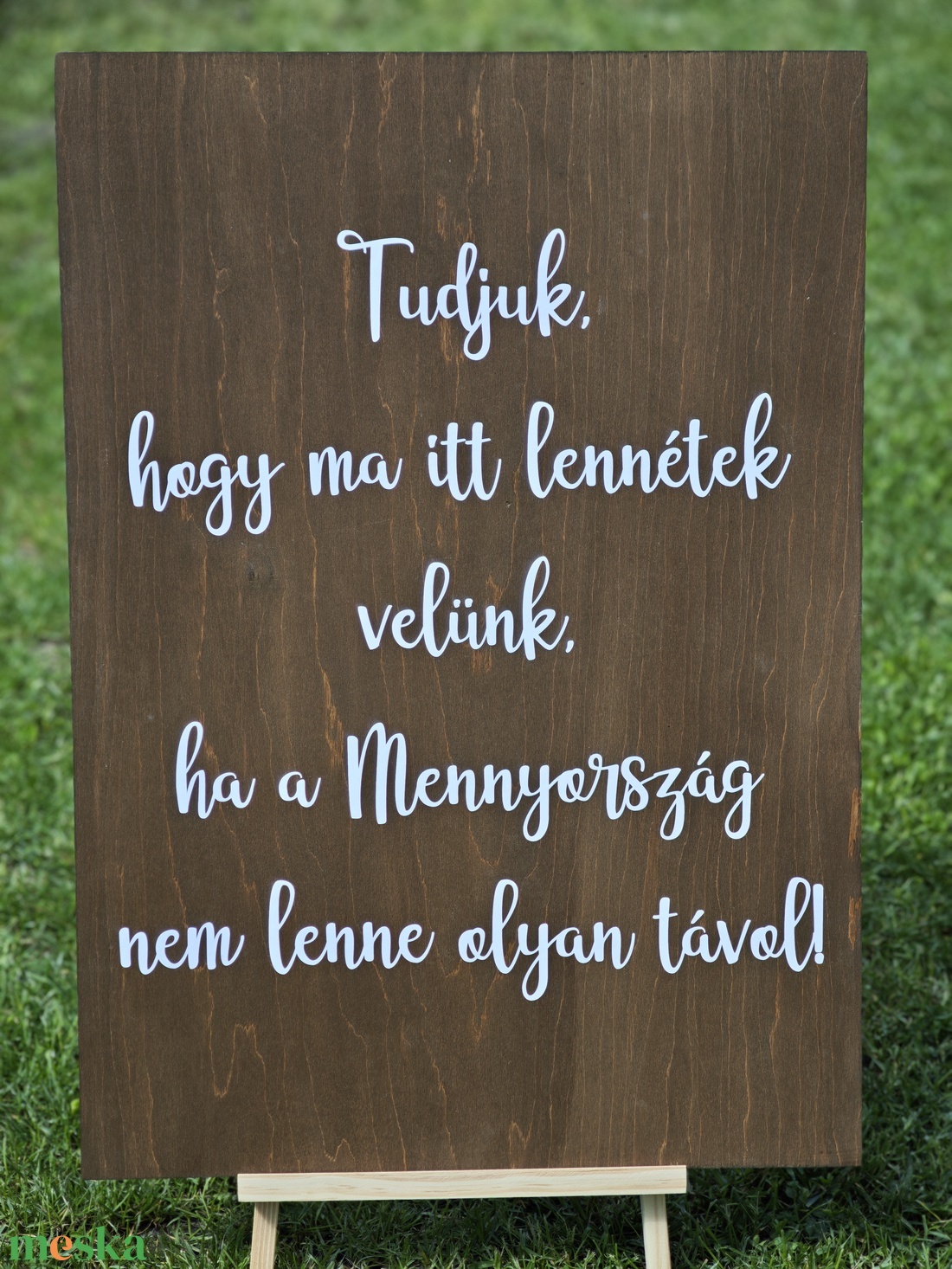 Emléktábla esküvőre Tudjuk, hogy itt lennétek... - esküvő - dekoráció - tábla & jelzés - Meska.hu Emléktábla esküvőre Tudjuk, hogy itt lennétek... - esküvő - dekoráció - tábla & jelzés - Meska.hu