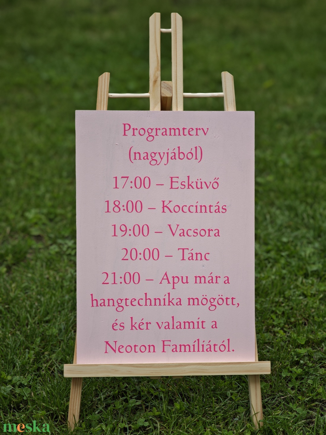 Vicces esküvői program tábla rózsaszínben - esküvő - dekoráció - tábla & jelzés - Meska.hu Vicces esküvői program tábla rózsaszínben - esküvő - dekoráció - tábla & jelzés - Meska.hu