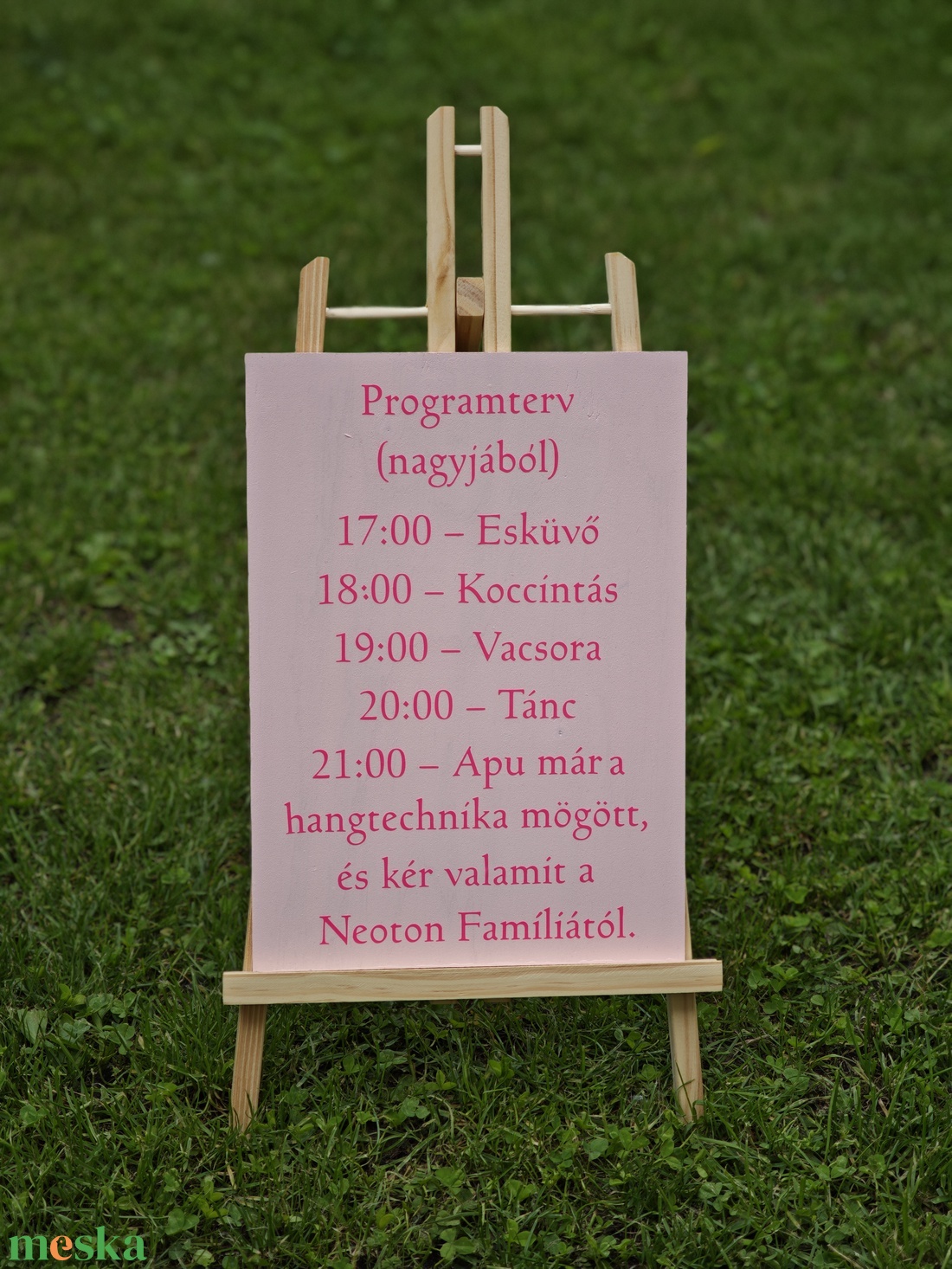 Vicces esküvői program tábla rózsaszínben - esküvő - dekoráció - tábla & jelzés - Meska.hu Vicces esküvői program tábla rózsaszínben - esküvő - dekoráció - tábla & jelzés - Meska.hu