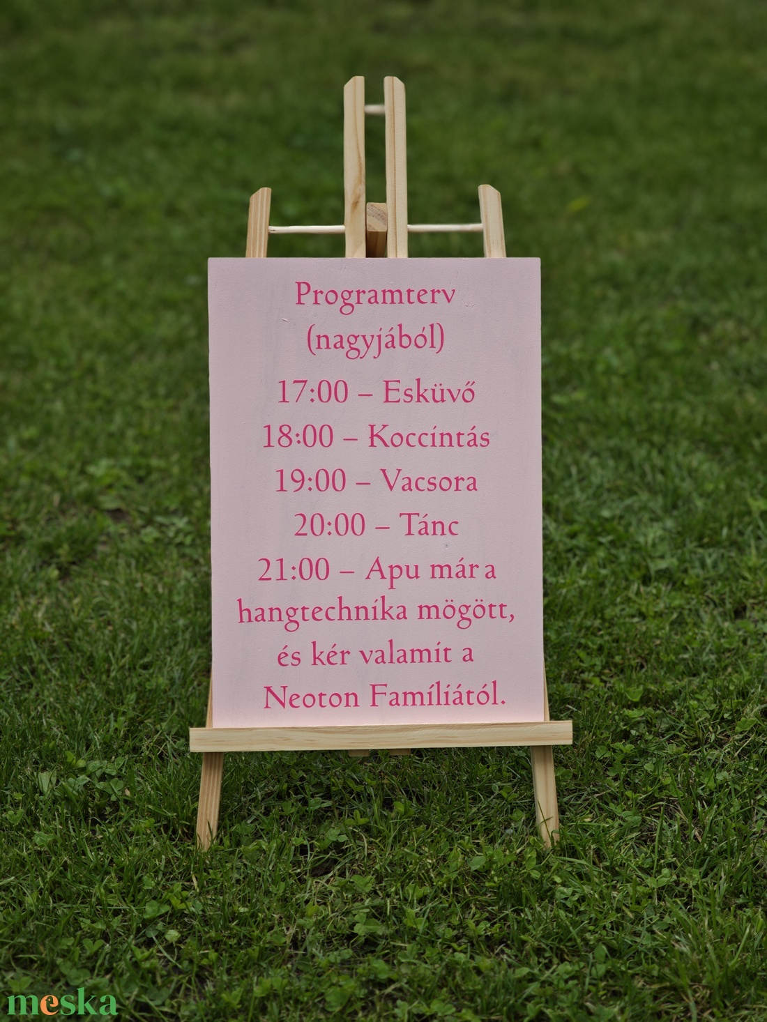 Vicces esküvői program tábla rózsaszínben - esküvő - dekoráció - tábla & jelzés - Meska.hu Vicces esküvői program tábla rózsaszínben - esküvő - dekoráció - tábla & jelzés - Meska.hu