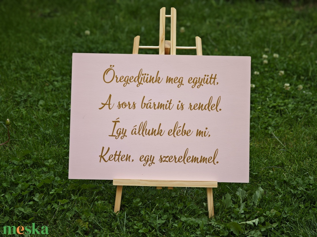 Öregedjünk meg együtt... tábla - esküvő - dekoráció - tábla & jelzés - Meska.hu Öregedjünk meg együtt... tábla - esküvő - dekoráció - tábla & jelzés - Meska.hu
