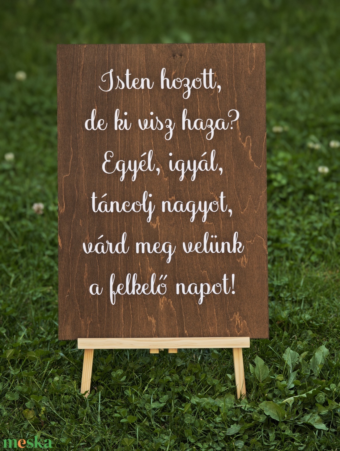 Esküvői tábla - Isten hozott - esküvő - dekoráció - tábla & jelzés - Meska.hu