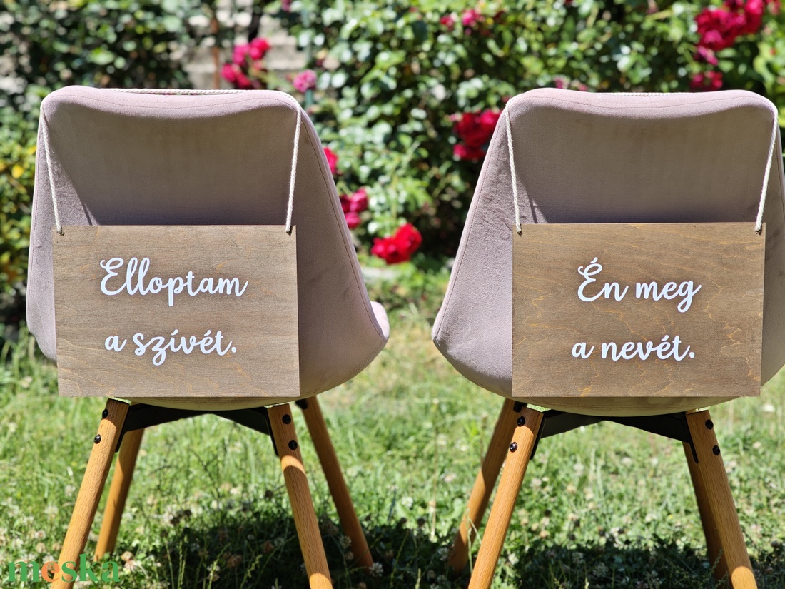 Esküvői táblaszett Elloptam a szívét / Én meg a nevét - esküvő - dekoráció - tábla & jelzés - Meska.hu Esküvői táblaszett Elloptam a szívét / Én meg a nevét - esküvő - dekoráció - tábla & jelzés - Meska.hu
