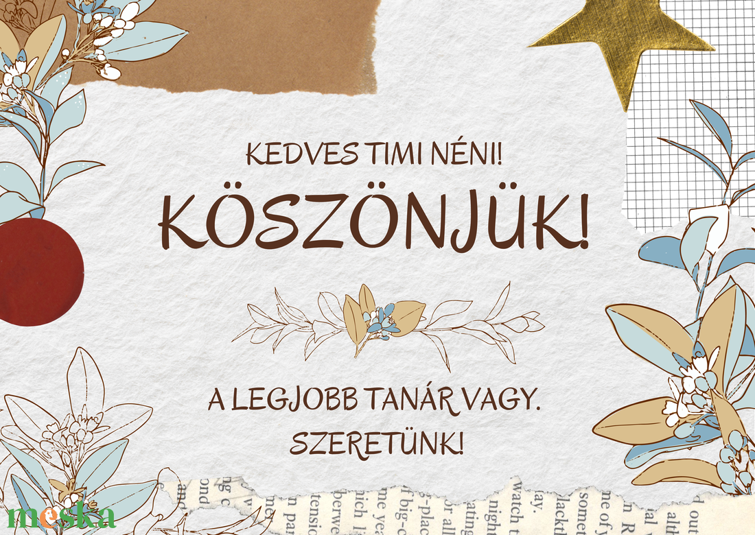 Köszönőkártya tanároknak - otthon & életmód - papír, írószer - ajándékozás kellékei - képeslap, üdvözlőlap - Meska.hu Köszönőkártya tanároknak - otthon & életmód - papír, írószer - ajándékozás kellékei - képeslap, üdvözlőlap - Meska.hu