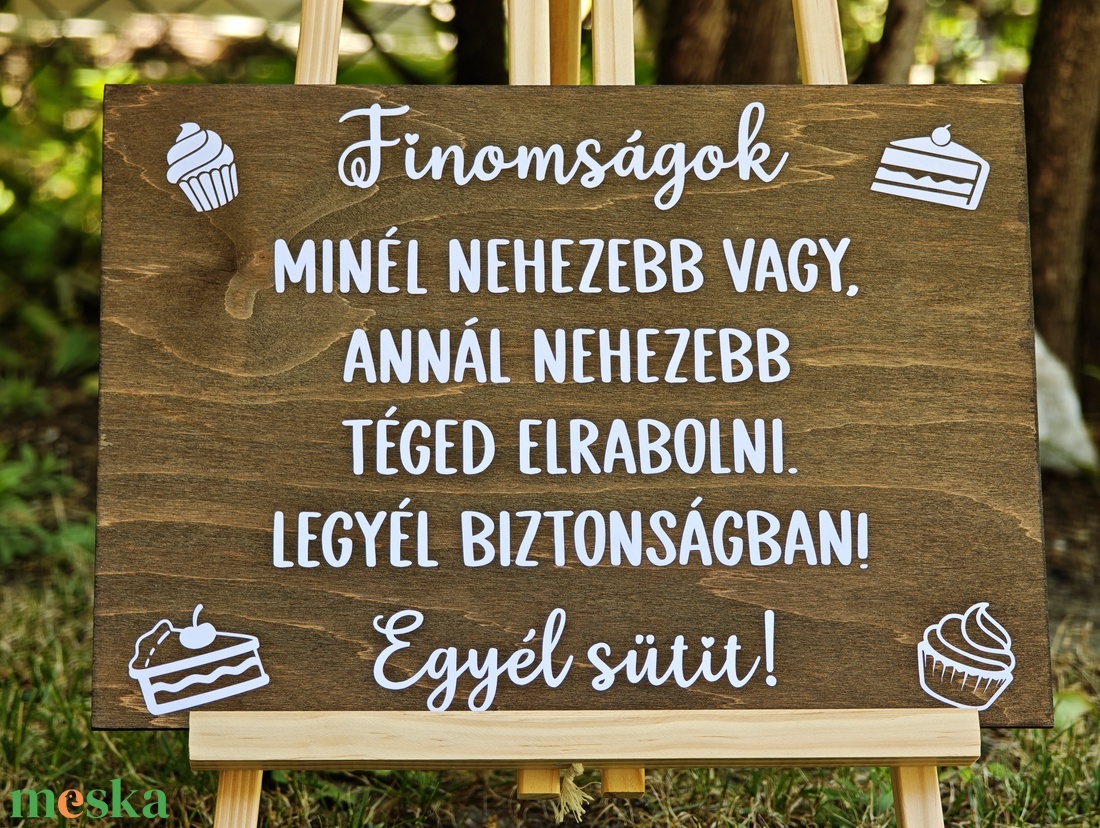 Humoros esküvői falitábla Légy biztonságban, egyél sütit! - esküvő - dekoráció - tábla & jelzés - Meska.hu Humoros esküvői falitábla Légy biztonságban, egyél sütit! - esküvő - dekoráció - tábla & jelzés - Meska.hu