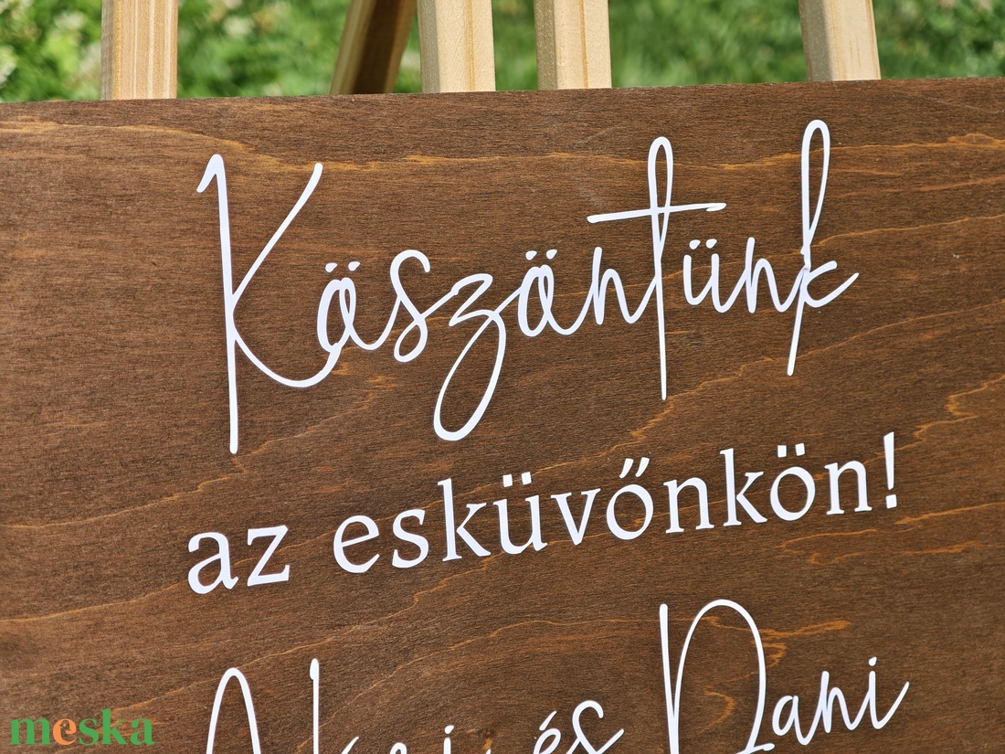 Esküvői üdvözlő tábla Köszöntünk az esküvőnkön - esküvő - dekoráció - tábla & jelzés - Meska.hu Esküvői üdvözlő tábla Köszöntünk az esküvőnkön - esküvő - dekoráció - tábla & jelzés - Meska.hu