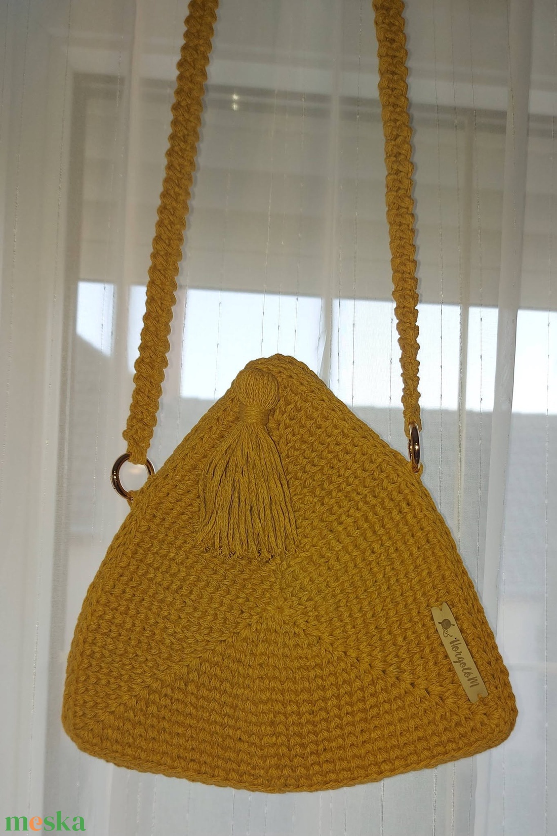 Horgolt crossbody - táska & tok - kézitáska & válltáska - vállon átvethető táska - Meska.hu