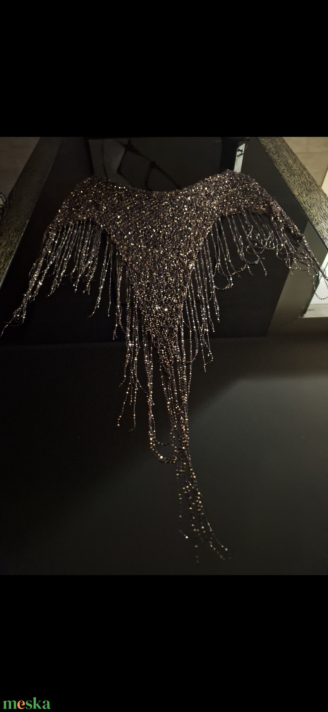 Kézzel kötött alkalmi kendő - esküvő - ruha - vállfa - Meska.hu